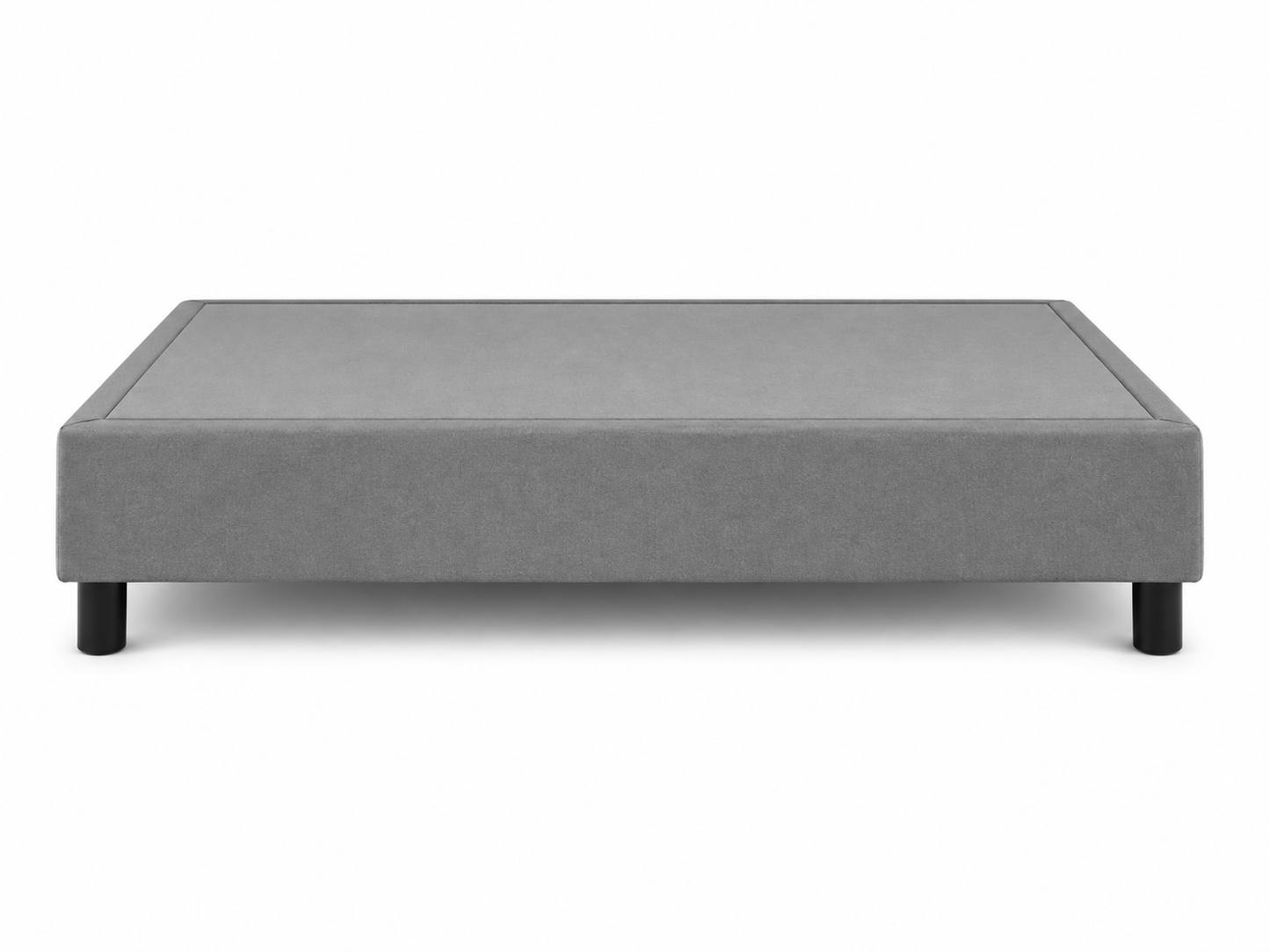 Box Oreon SleepMart tapizado gris, vista frontal